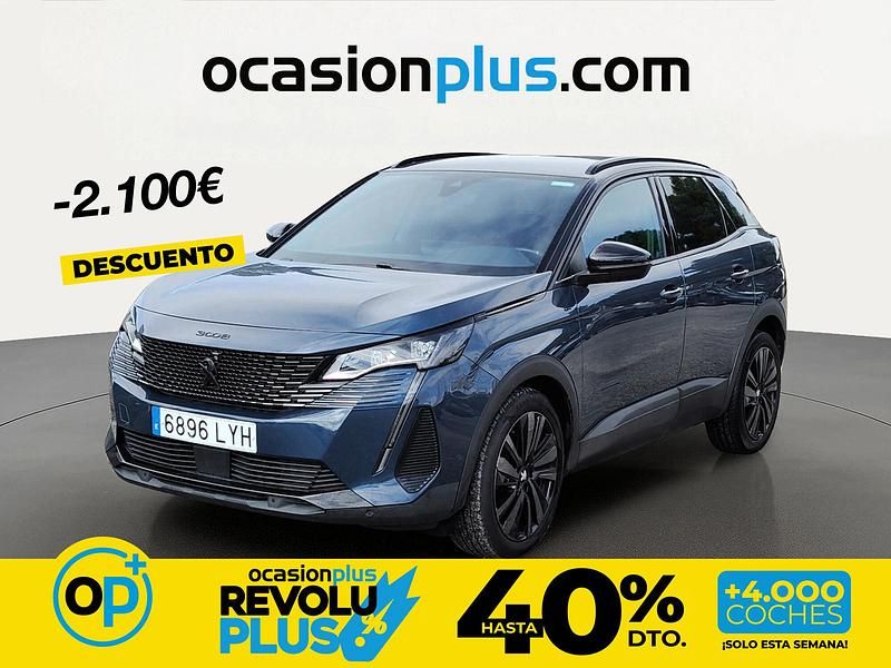 Usado Peugeot 3008 GT 130 CV (95 kW) 2022 Azul SUV