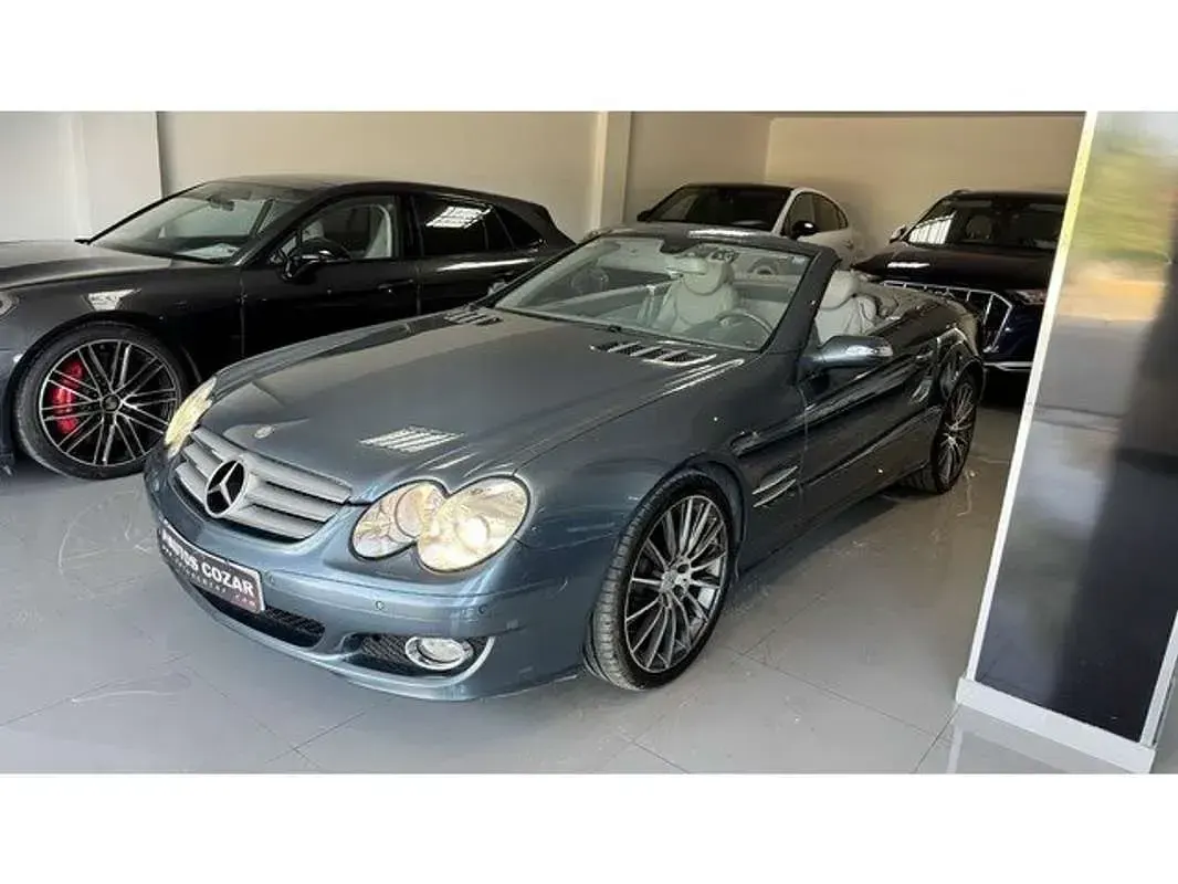 Usado Mercedes SL43 AMG AMG 272 CV (200 kW) 2007 Azul Descapotable