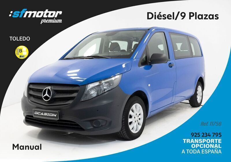 Azul Usado 2015 Mercedes Vito Monovolumen | 24.900 € (Un poco caro) - Imagen 1/4