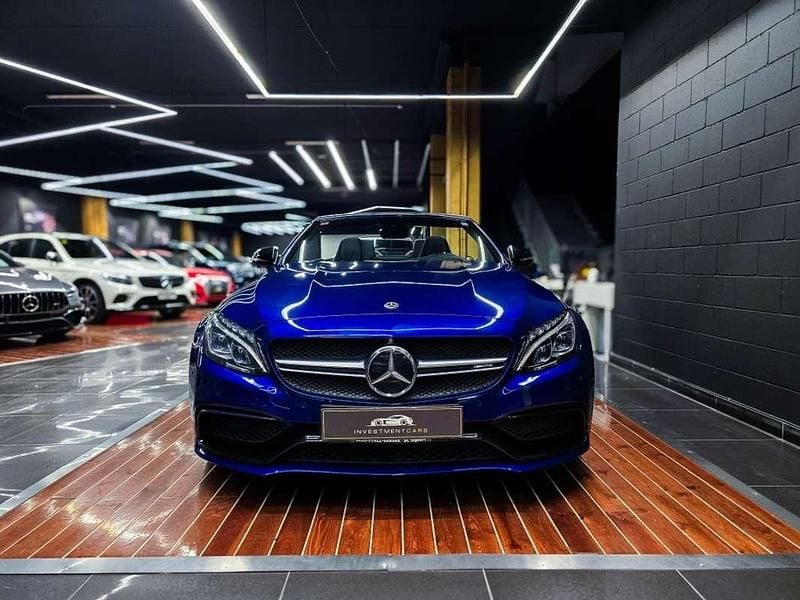 Usado Mercedes C63 AMG AMG 510 CV (375 kW) 2018 Azul Descapotable