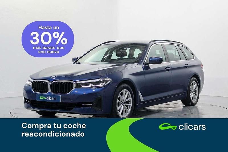 Azul Usado 2020 BMW 520 Familiar | 24.590 € (Precio justo) - Imagen 1/4