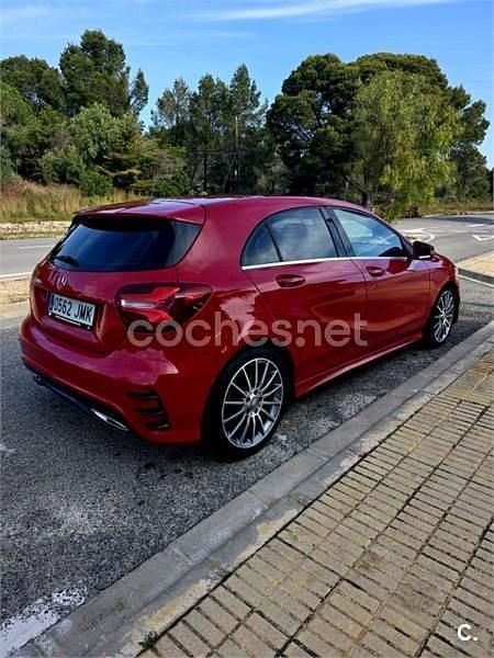 Usado Mercedes A200 AMG line 136 CV (100 kW) 2017 Rojo Berlina