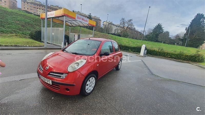 Granate Usado 2007 Nissan Micra Visia Berlina | 2999 € (Precio justo) - Imagen 1/4