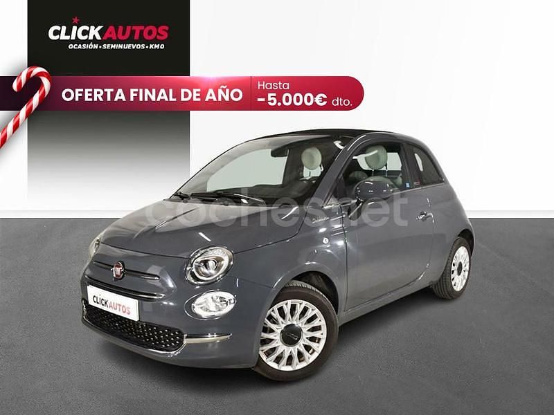 Gris / plata Usado 2022 Fiat 500C Dolcevita Descapotable | 10.950 € (Buen precio) - Imagen 1/4