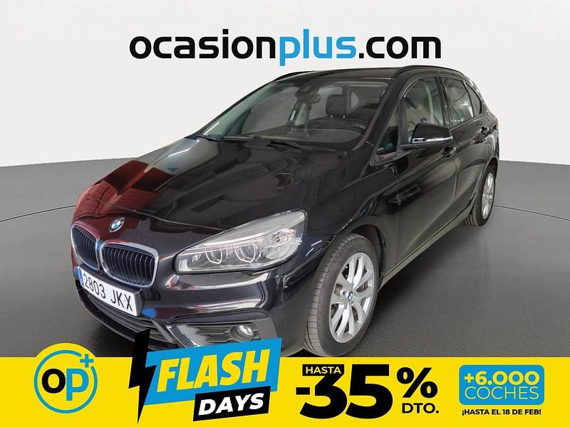 Negro Usado 2015 BMW 218 Active Tourer Monovolumen | 17.590 € (Precio justo) - Imagen 1/4