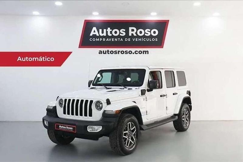 Negro Usado 2023 Jeep Wrangler Sahara SUV | 49.990 € - Imagen 1/4