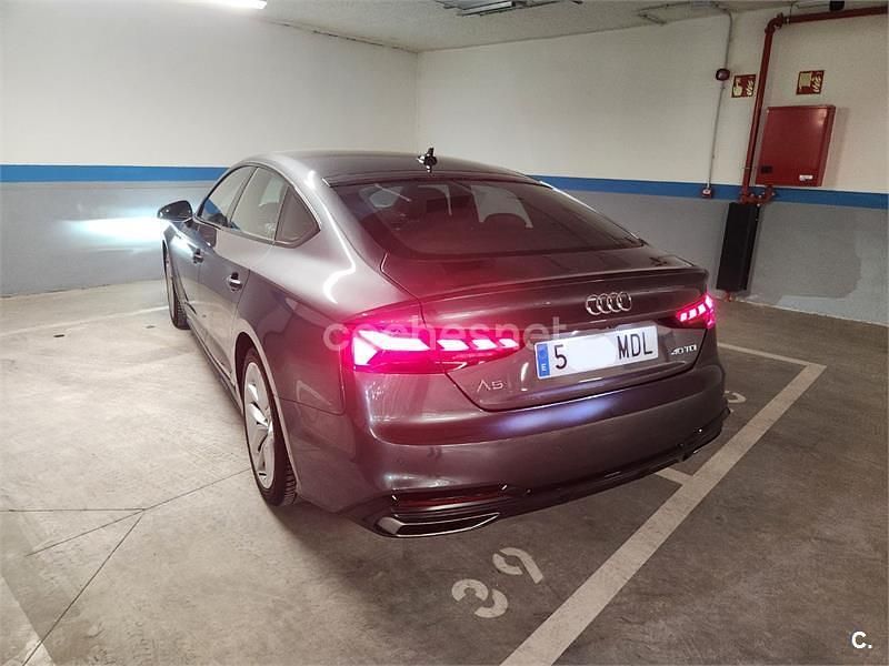 Usado Audi A5 Sportback S-Line 204 CV (150 kW) 2020 Gris / plata Utilitario