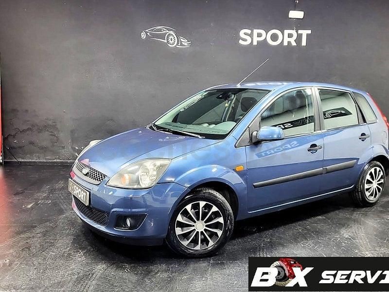 Azul Usado 2008 Ford Fiesta Ambiente Utilitario | 3490 € (Precio justo) - Imagen 1/4