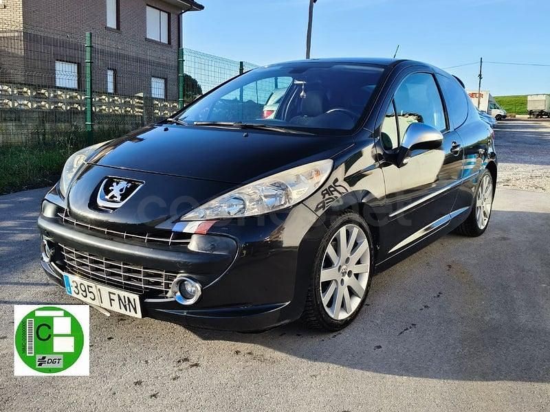 Usado Peugeot 207 120 CV (88 kW) 2007 Negro Berlina