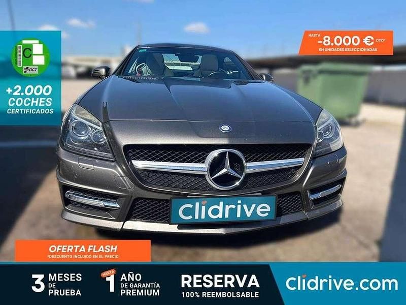 Gris Usado 2011 Mercedes SLK200 Descapotable | 18.190 € (Un poco caro) - Imagen 1/3