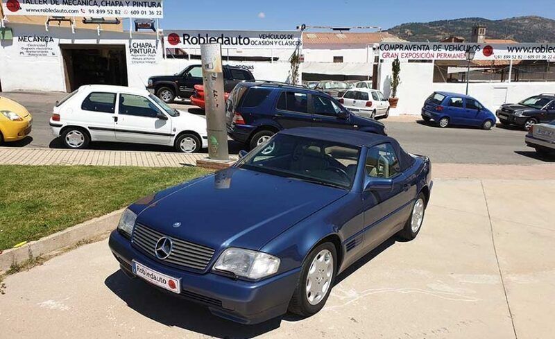 Usado Mercedes SL500 320 CV (235 kW) 1993 Azul Descapotable