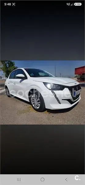 Usado Peugeot 208 Active 100 CV (73 kW) 2021 Blanco Utilitario