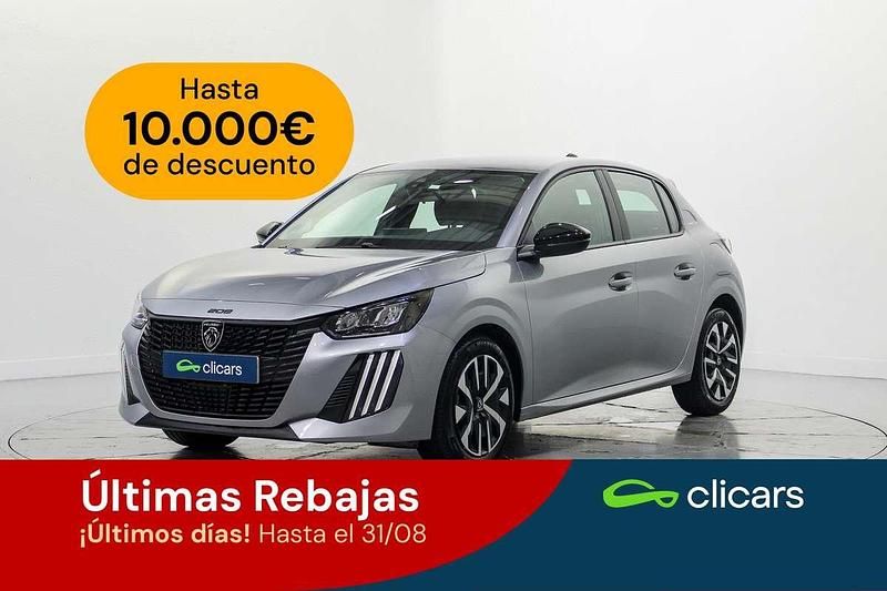 Plateado Usado 2024 Peugeot 208 Active Utilitario | 14.990 € (Precio justo) - Imagen 1/4
