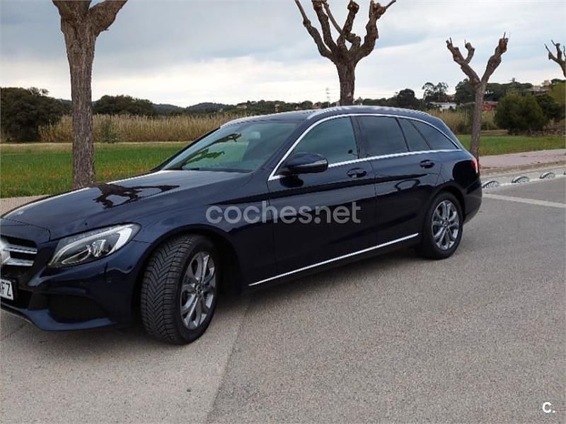 Azul Usado 2018 Mercedes C200 Familiar | 16.990 € (Precio justo) - Imagen 1/4
