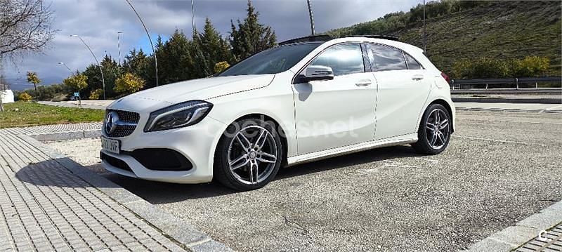 Usado Mercedes A200 AMG line 136 CV (100 kW) 2016 Blanco Berlina