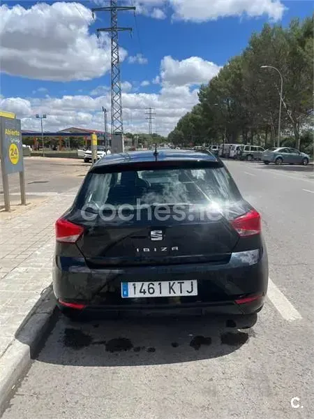 Usado Seat Ibiza Reference 80 CV (58 kW) 2019 Negro Utilitario