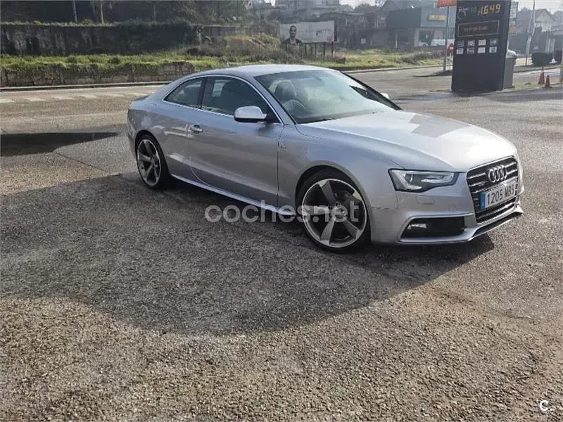 Usado Audi A5 177 CV (130 kW) 2015 Gris / plata Coupe