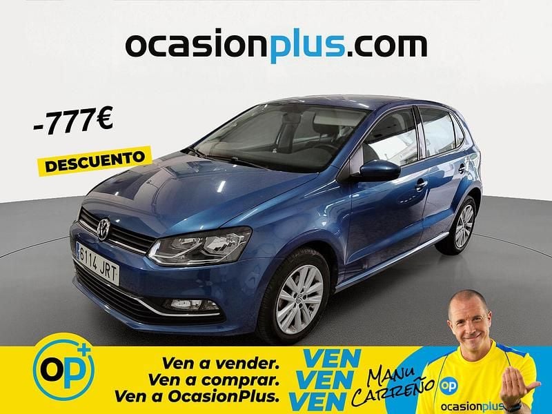Usado VW Polo 90 CV (66 kW) 2016 Azul