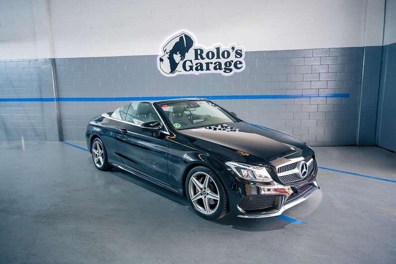 Negro Usado 2017 Mercedes C220 Descapotable | 30.400 € (Precio justo) - Imagen 1/4