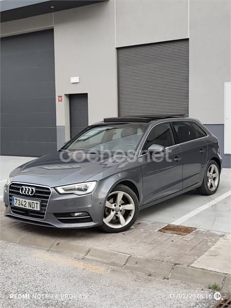 Usado Audi A3 Ambition 150 CV (110 kW) 2014 Gris / plata Berlina