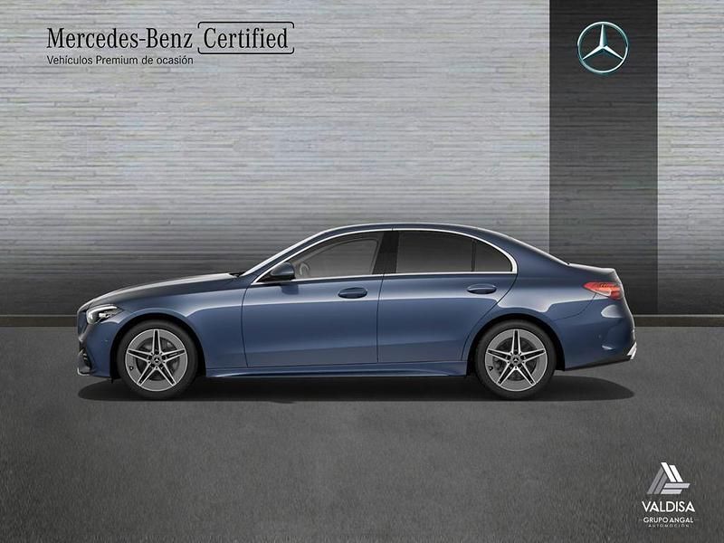 Usado Mercedes C200 AMG line 204 CV (150 kW) 2021 Azul Berlina