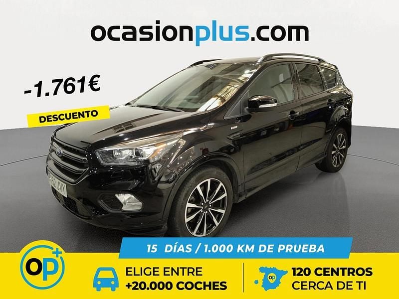 Negro Usado 2016 Ford Kuga ST-Line SUV | 13.139 € (Precio justo) - Imagen 1/4