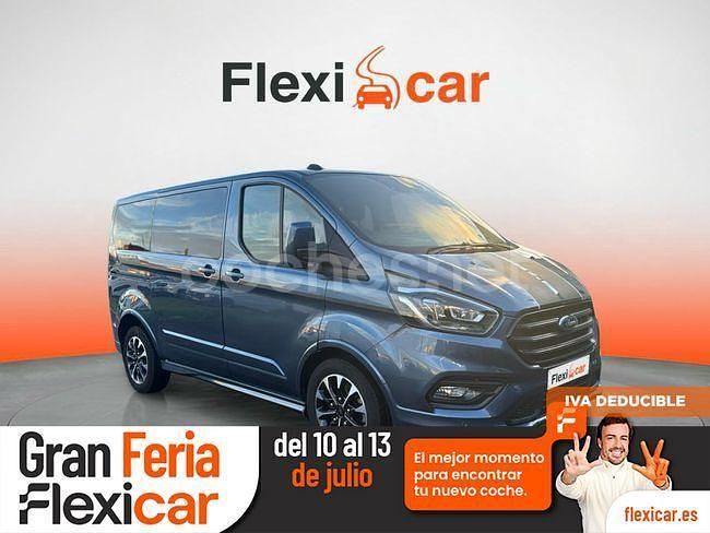 Azul Usado 2021 Ford Tourneo Custom Sport Monovolumen | 35.990 € (Precio justo) - Imagen 1/4