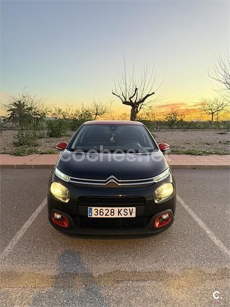 Usado Citroën C3 PureTech 82 CV (60 kW) 2019 Negro Berlina