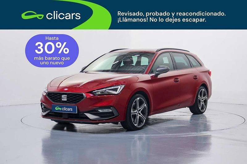 Usado Seat Leon ST FR 150 CV (110 kW) 2021 Rojo Familiar