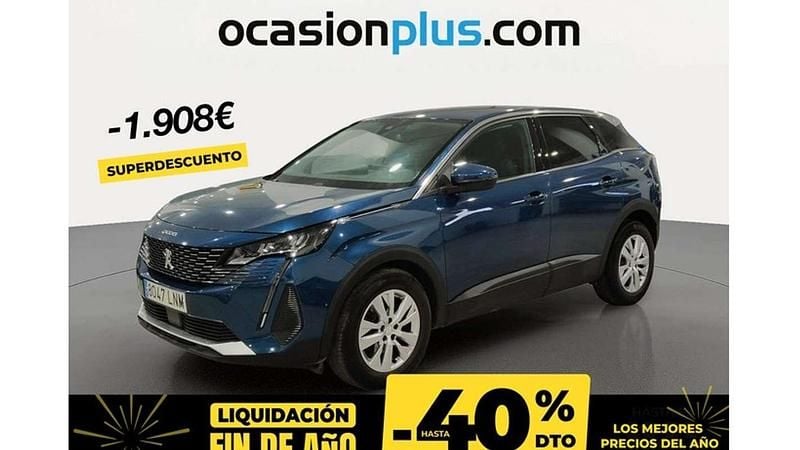 Azul Usado 2021 Peugeot 3008 Access Monovolumen | 15.173 € (Buen precio) - Imagen 1/4