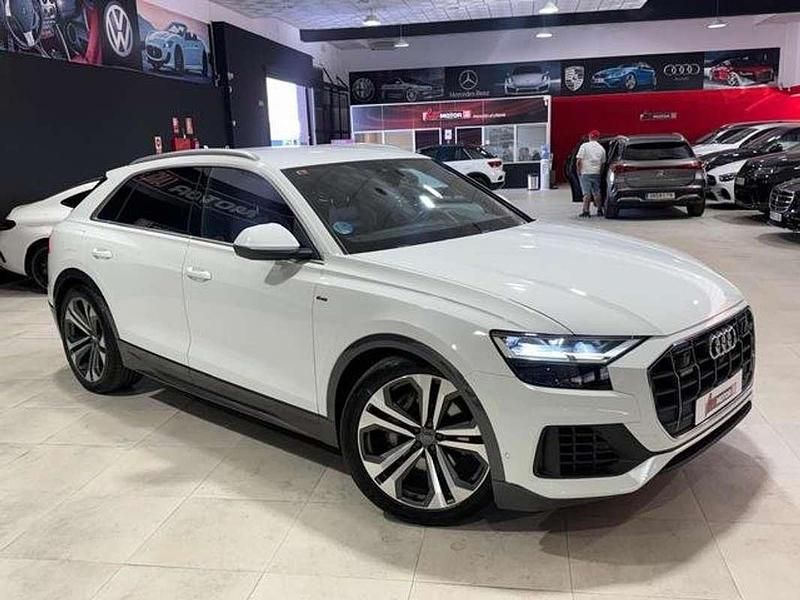 Usado Audi Q8 S-Line 286 CV (210 kW) 2019 Blanco SUV