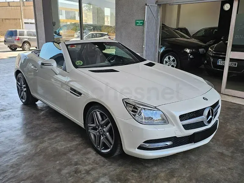 Usado Mercedes SLK250 204 CV (150 kW) 2014 Blanco Descapotable