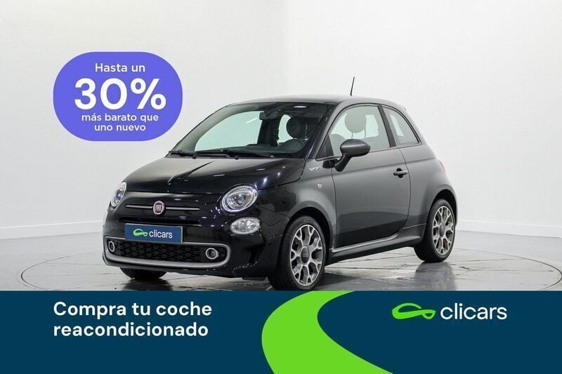 Negro Usado 2022 Fiat 500 Sport Utilitario | 11.490 € (Precio justo) - Imagen 1/4