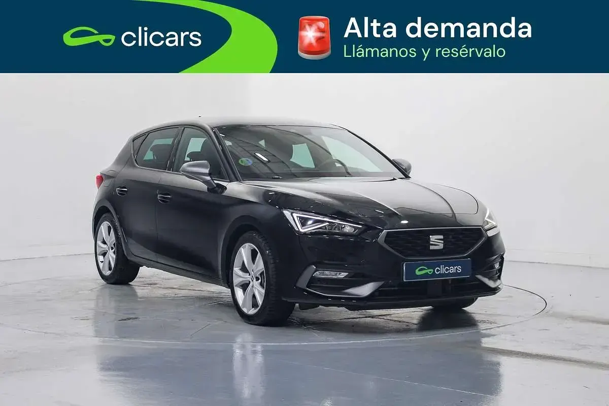 Usado Seat Leon FR 150 CV (110 kW) 2024 Negro Utilitario