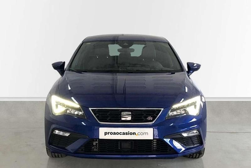 Usado Seat Leon Black Edition 150 CV (110 kW) 2020 Azul Utilitario