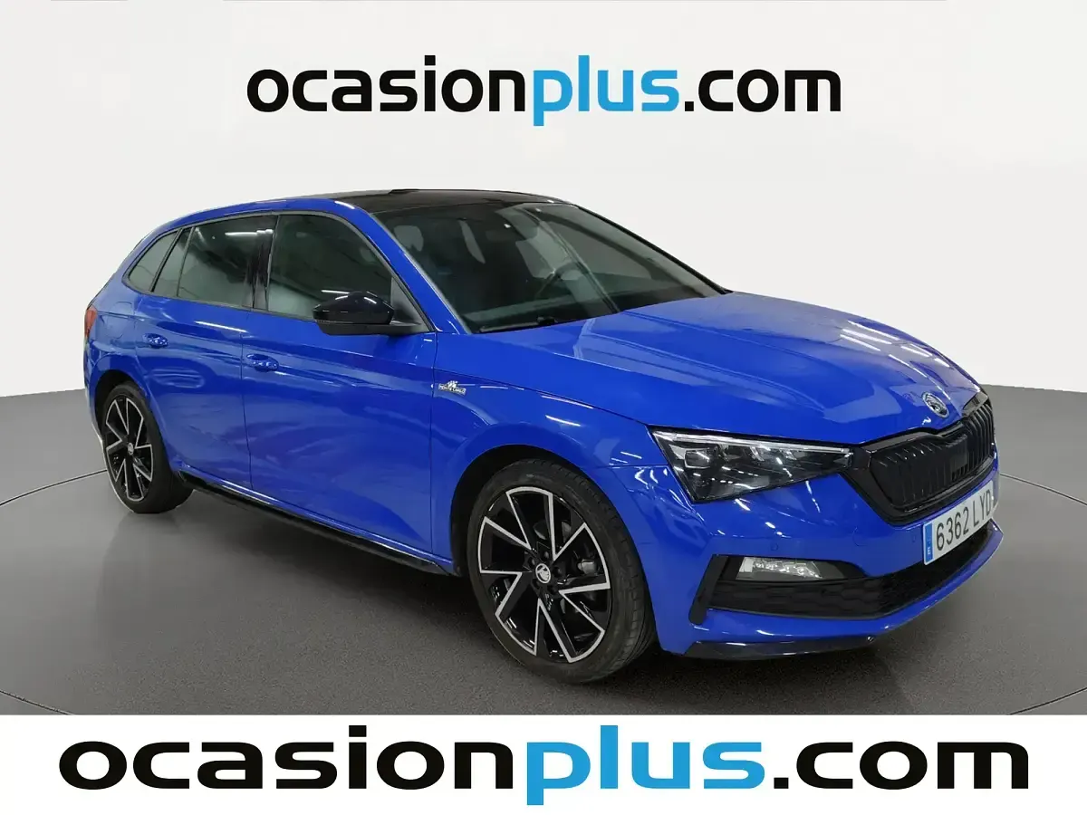 Usado Skoda Scala Monte Carlo 110 CV (80 kW) 2022 Azul Utilitario