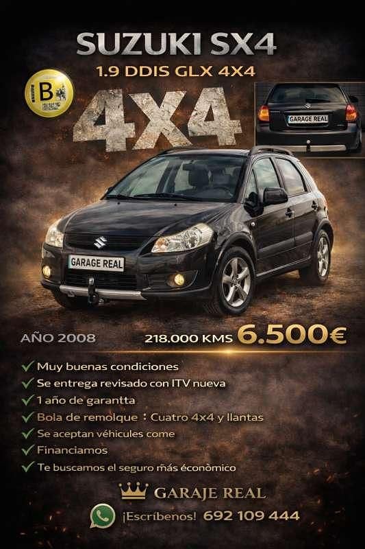 Usado Suzuki SX4 GLX 120 CV (88 kW) 2008 Negro Utilitario