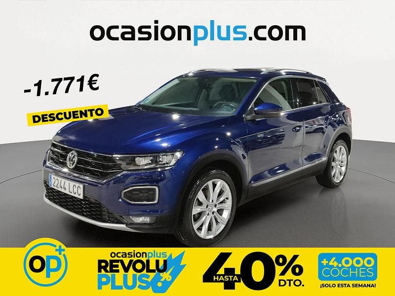 Usado VW T-Roc Sportline 150 CV (110 kW) 2019 Azul SUV