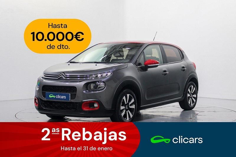 Gris Usado 2018 Citroën C3 Feel Berlina | 7990 € (Precio justo) - Imagen 1/4