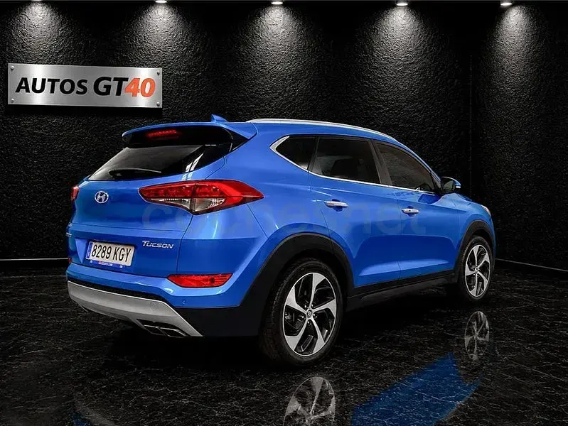 Usado Hyundai Tucson 131 CV (96 kW) 2018 Azul SUV