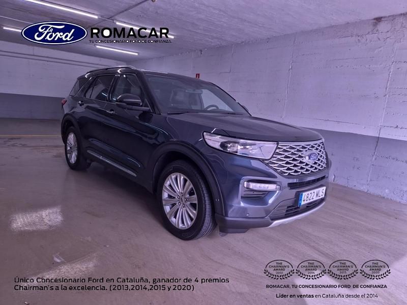 Azul Usado 2023 Ford Explorer Platinum SUV | 59.500 € (Un poco caro) - Imagen 1/4