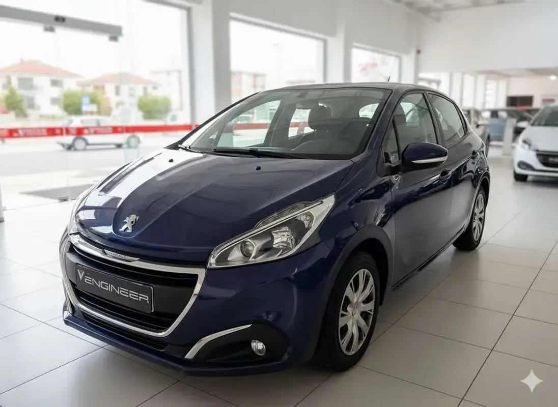 Usado Peugeot 208 Active 82 CV (60 kW) 2016 Azul Utilitario