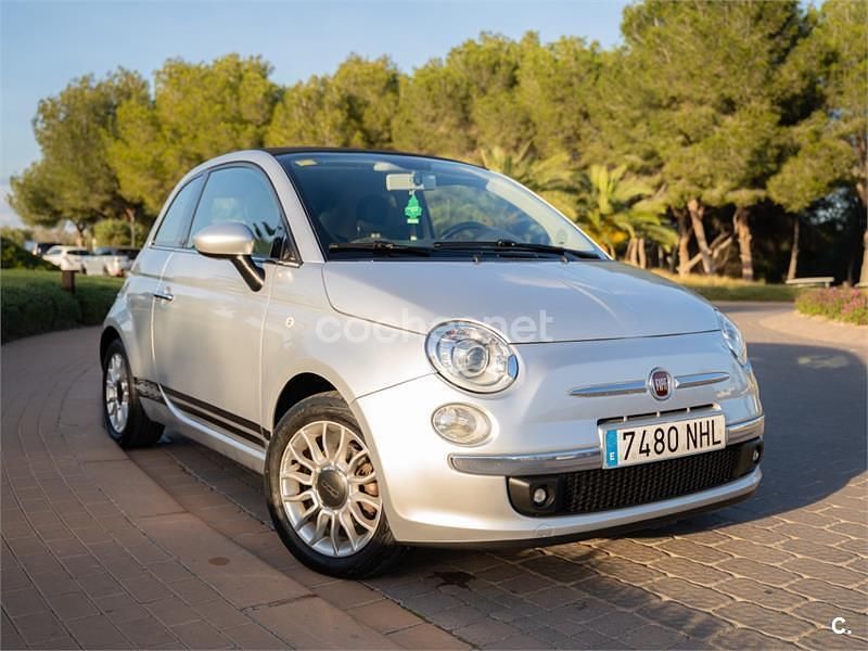 Usado Fiat 500C 95 CV (69 kW) 2010 Gris / plata Descapotable