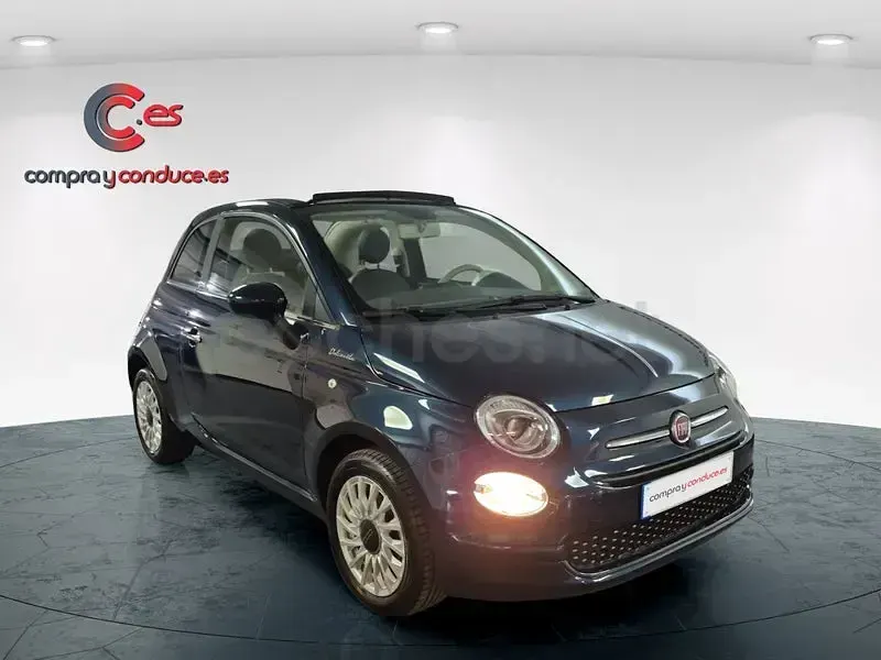 Usado Fiat 500C Dolcevita 70 CV (51 kW) 2022 Azul Descapotable