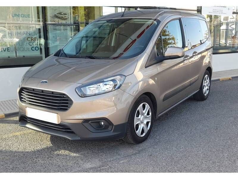 Beige Usado 2020 Ford Transit Trend Familiar | 15.900 € (Precio justo) - Imagen 1/4