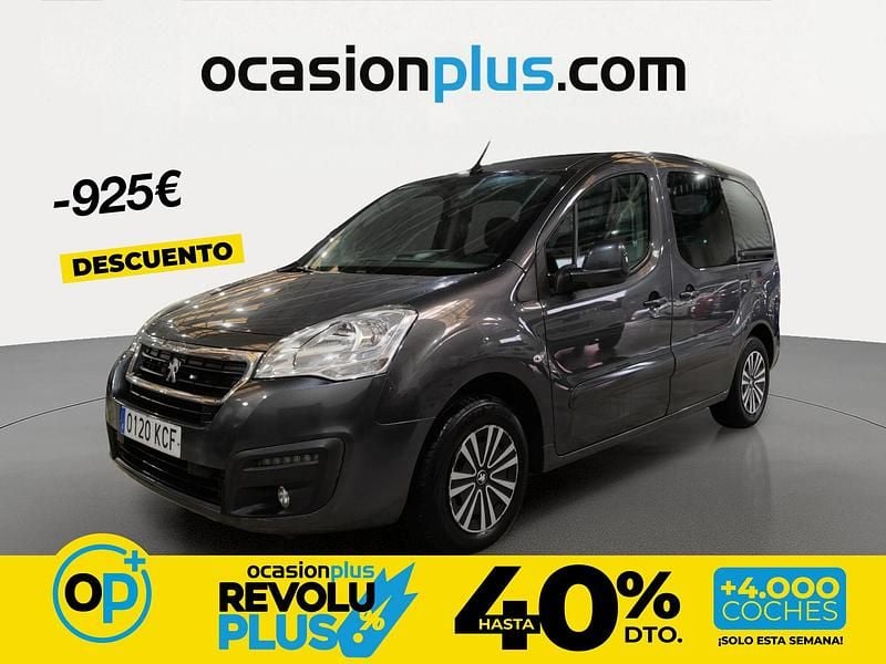 Usado Peugeot Partner Active 100 CV (73 kW) 2017 Gris Monovolumen