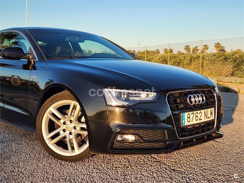Usado Audi A5 S-Line 177 CV (130 kW) 2015 Negro Coupe