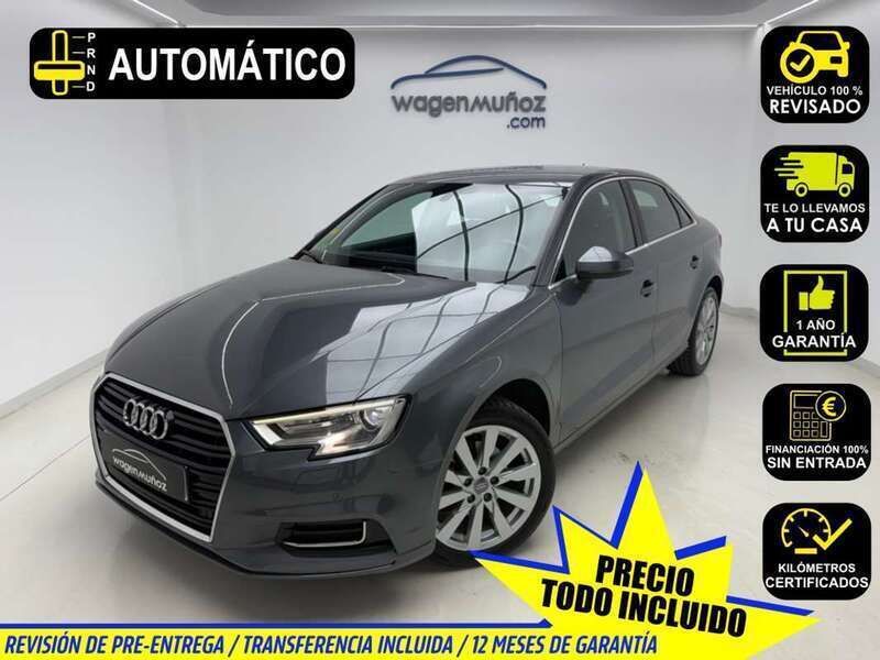 Gris Usado 2018 Audi A3 Berlina | 17.900 € (Precio justo) - Imagen 1/4