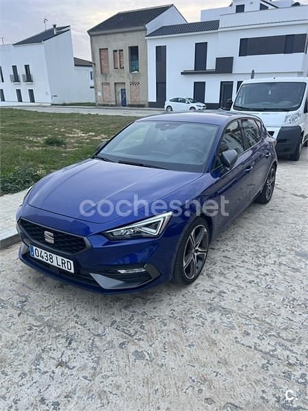 Azul Usado 2021 Seat Leon FR Berlina | 20.900 € (Precio justo) - Imagen 1/4