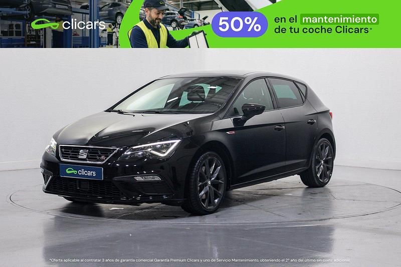 Usado Seat Leon FR 150 CV (110 kW) 2019 Negro Berlina